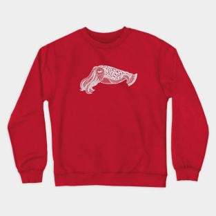 Cuttlefish - hand drawn marine life design Crewneck Sweatshirt